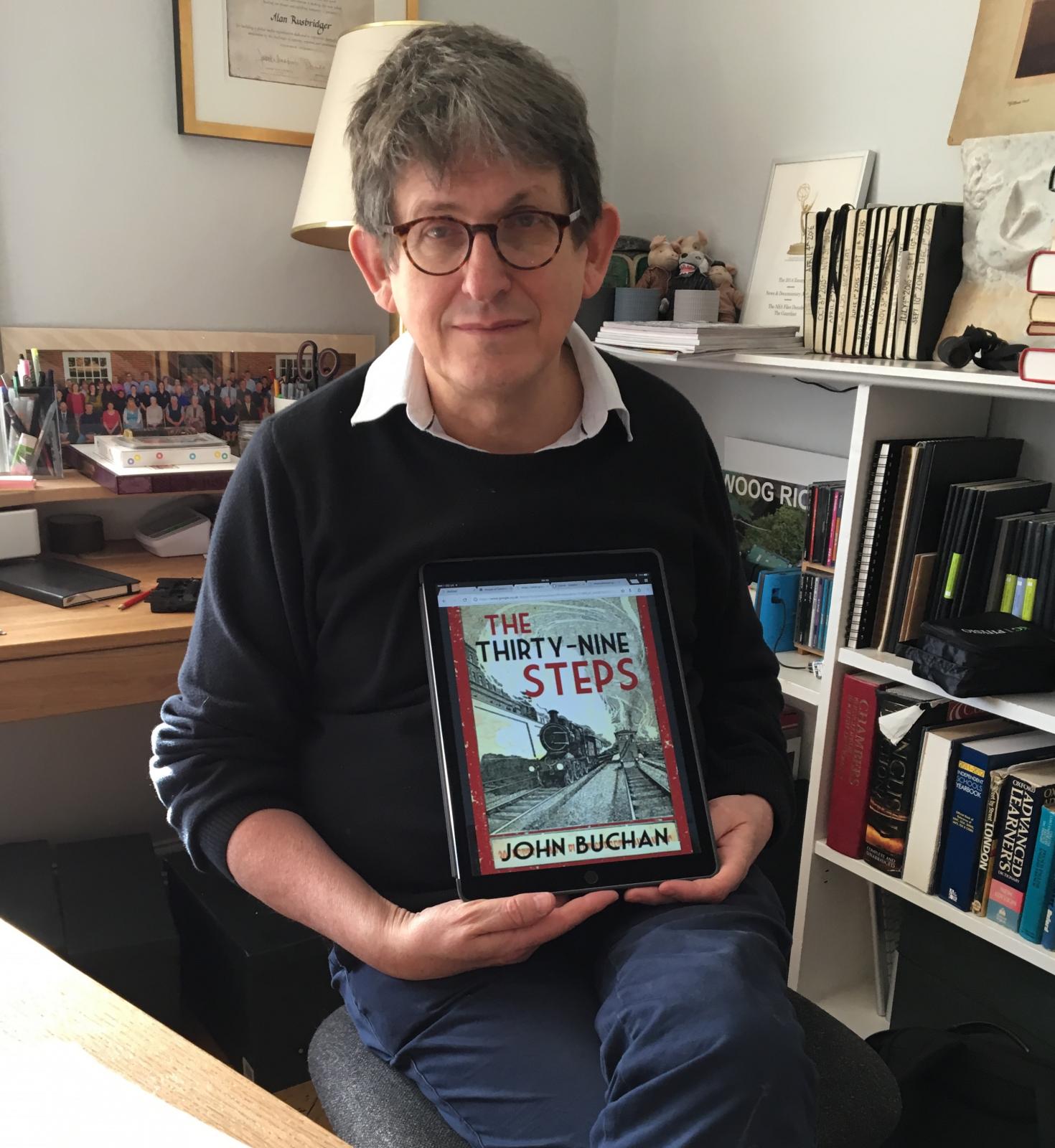 Our Principal, Alan Rusbridger, with his recommendation for World Book Day 2017