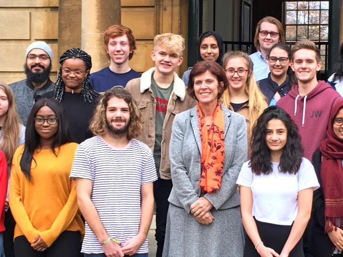 Louise Richardson meets the second Foundation Year students
