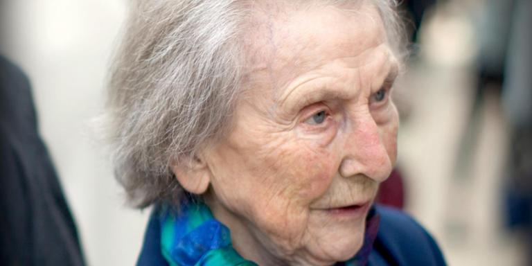 Dame Margaret Turner Warwick at the opening of new buildings at LMH, 2017