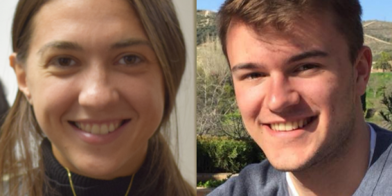 Maggie Neil and Ben Gregson, LMH prizewinners