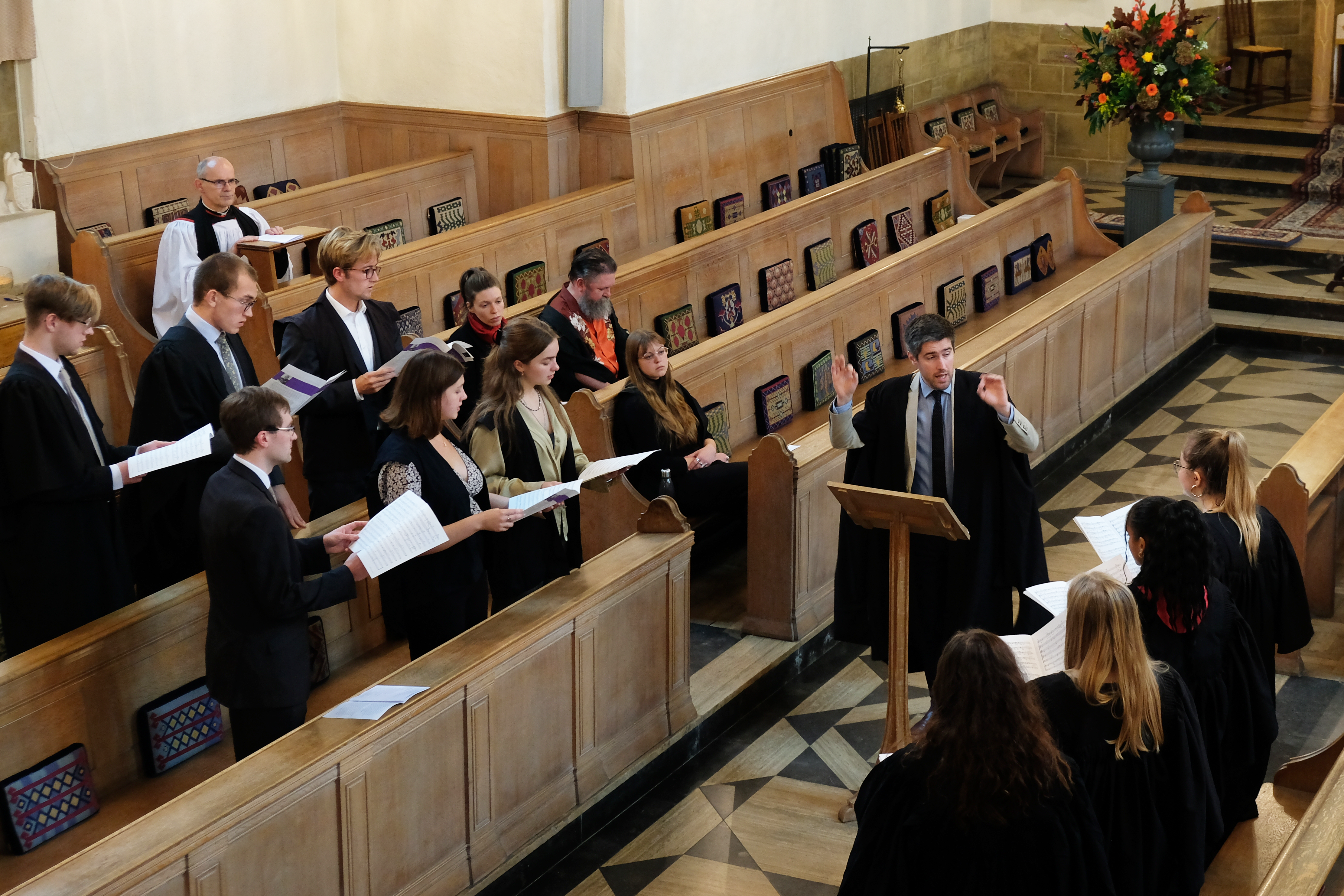 LMH Choir performing in the LMH Chapel at the Principal's Inauguration