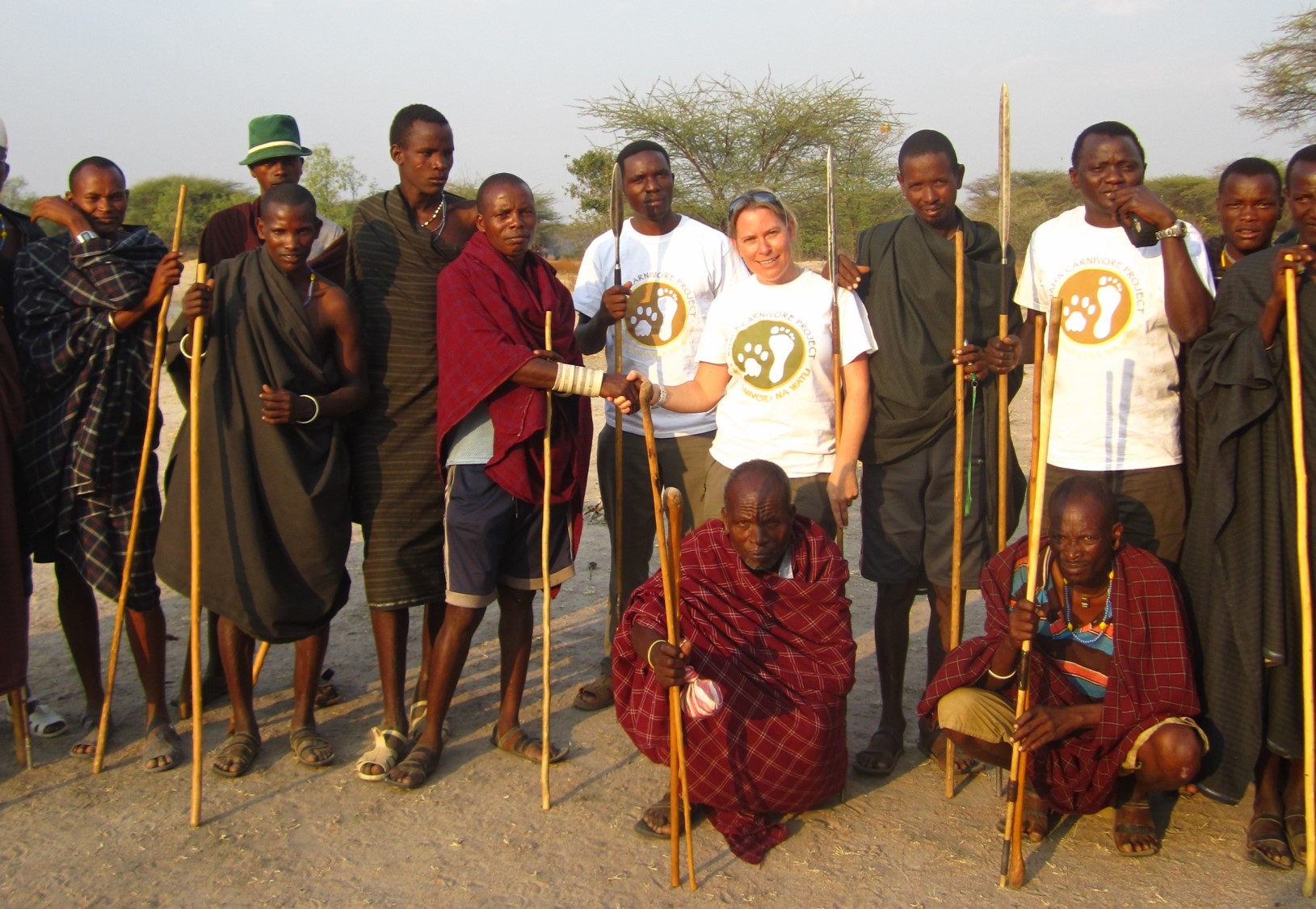 Professor Amy Dickinson and warriors