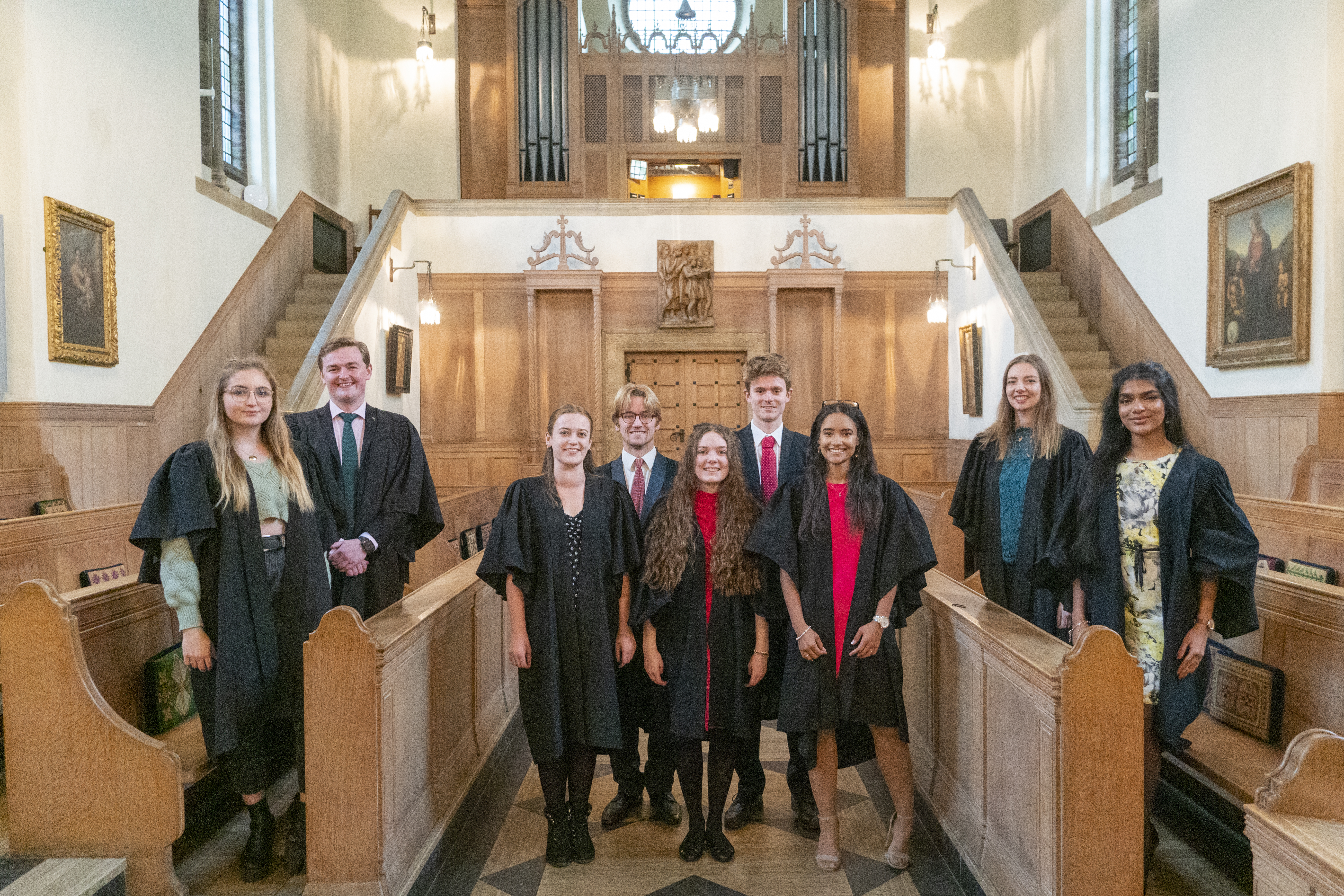 LMH Choral Scholars in the LMH Chapel