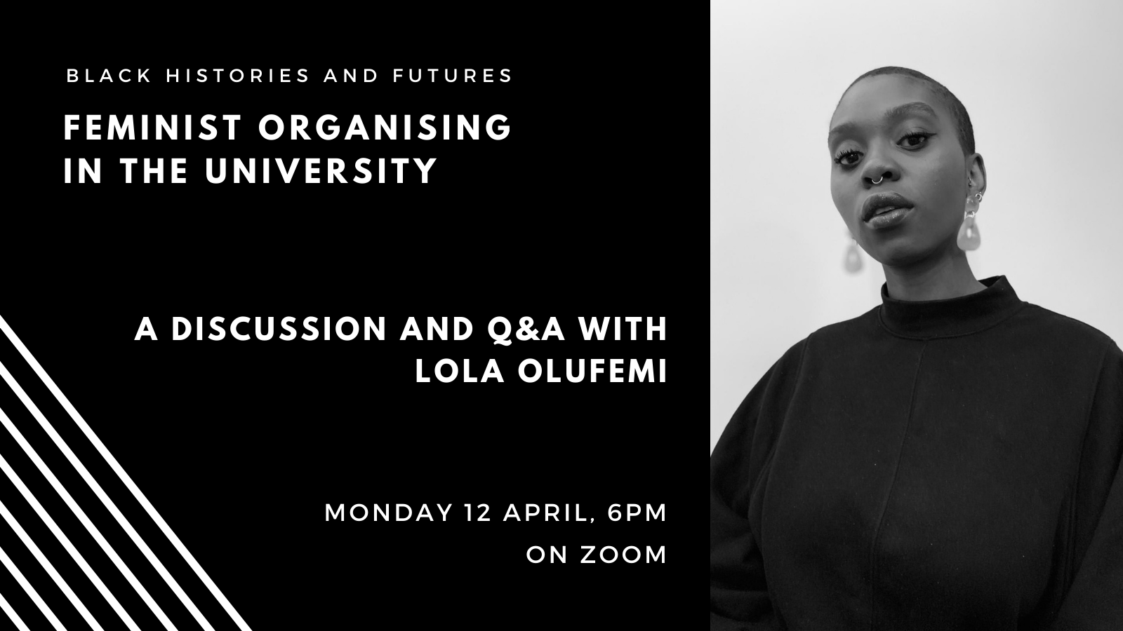 Poster for the Feminist Organising in the University event