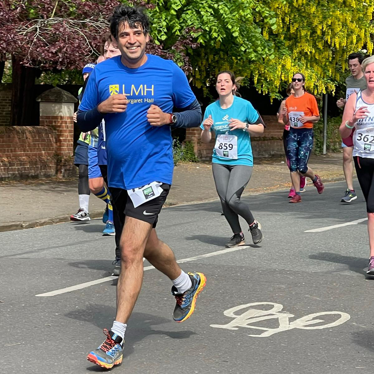 LMH Tutor Varun Kanade competing in the Town and Gown charity run