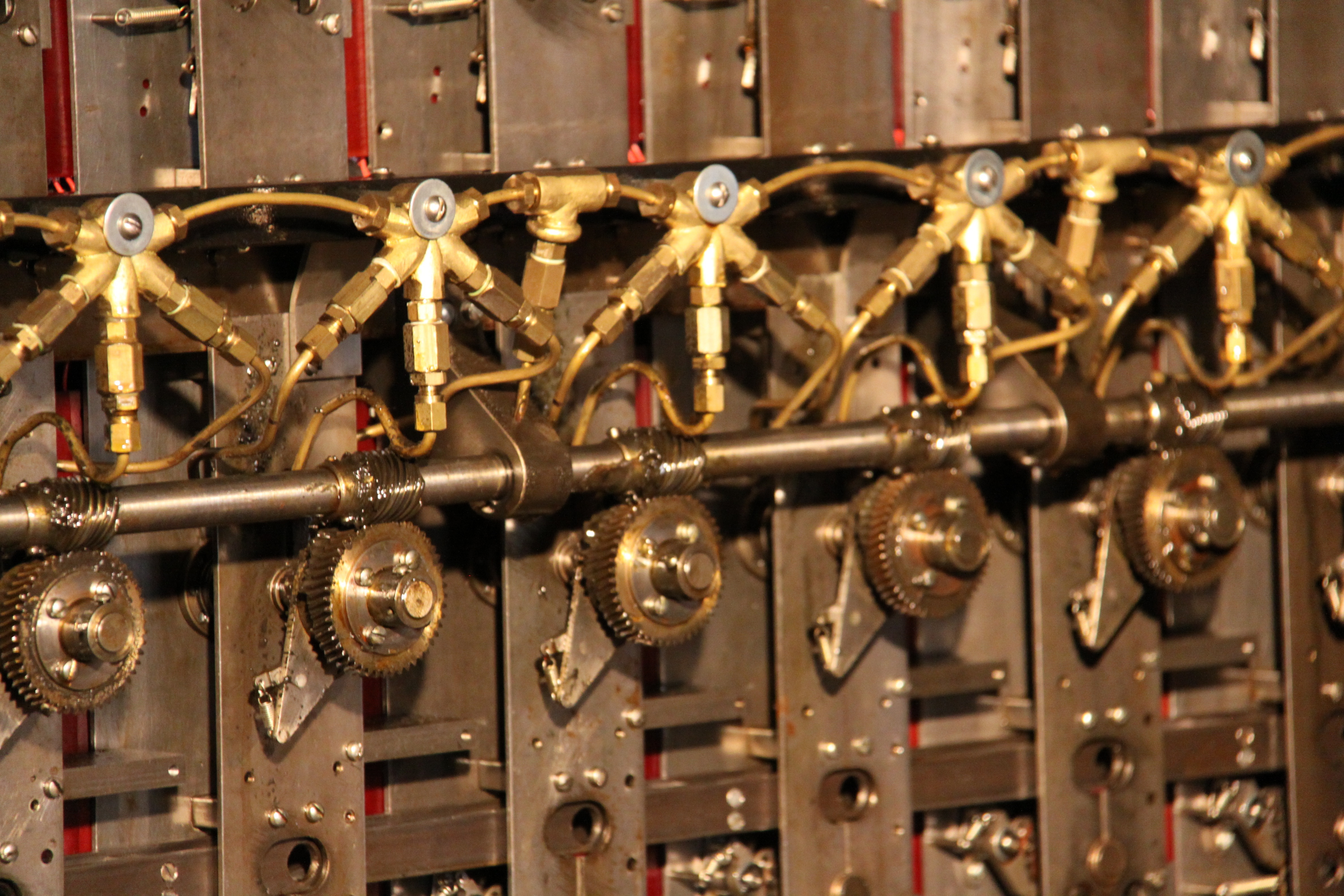 Close up of codebreaking equipment at Bletchley Park