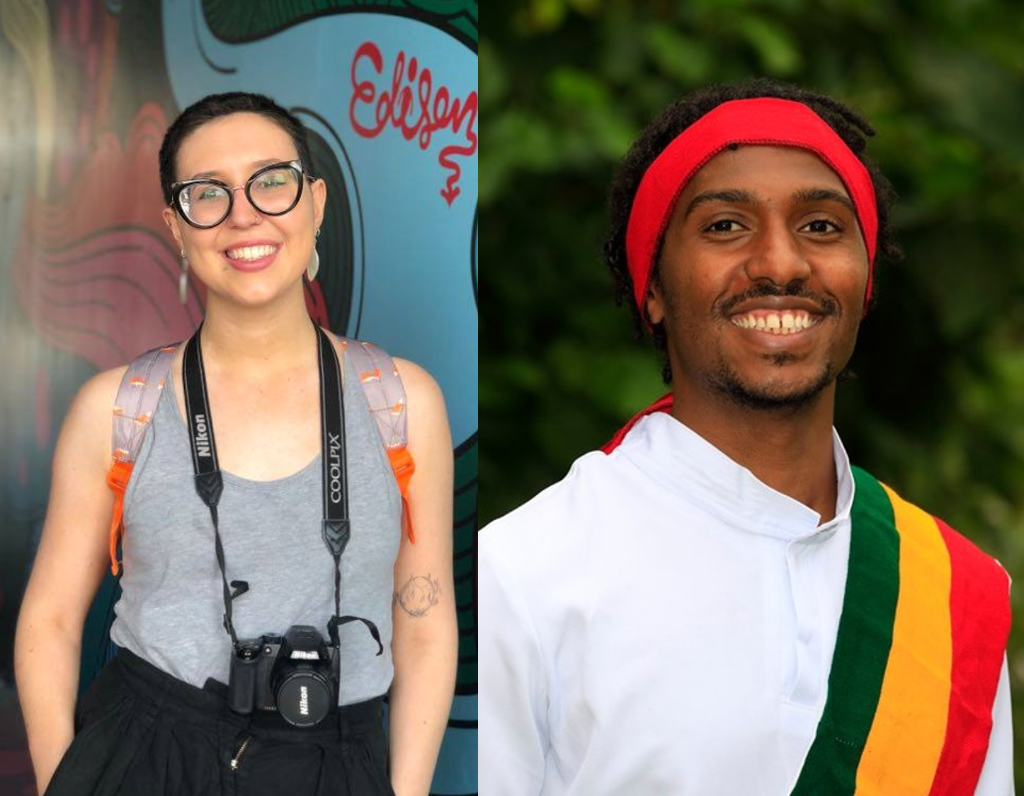 Photograph of Junior Welfare Deans - Joana Perrone (left), Adamseged Abebe (right)
