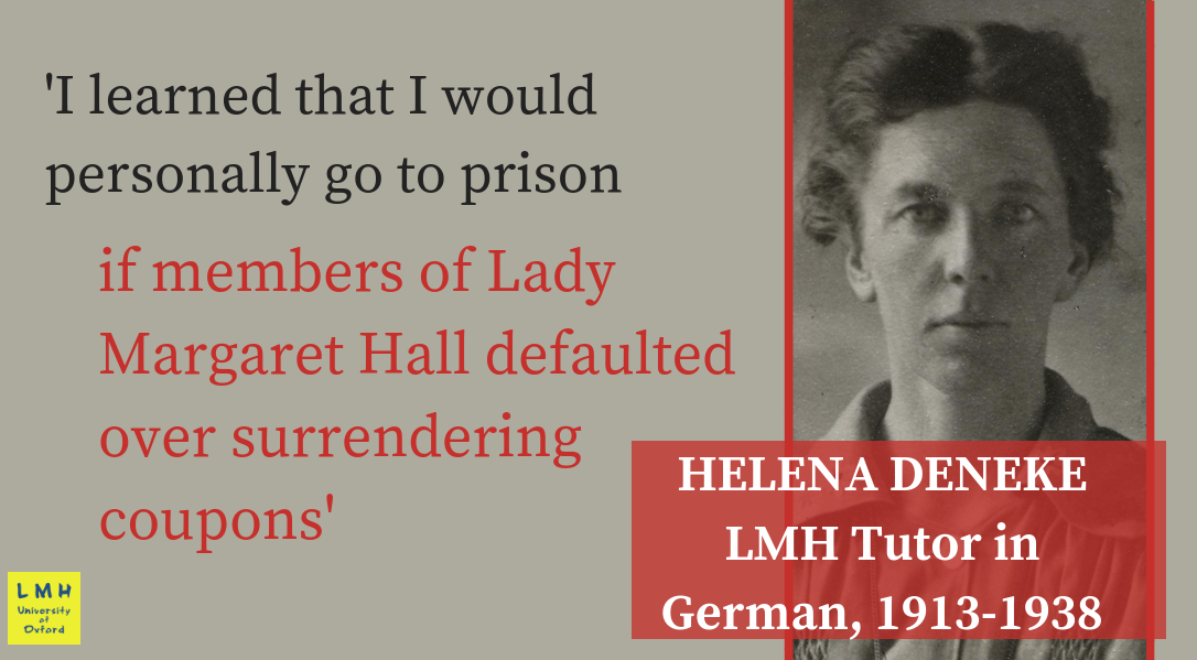 Helena Deneke WW1 exhibition
