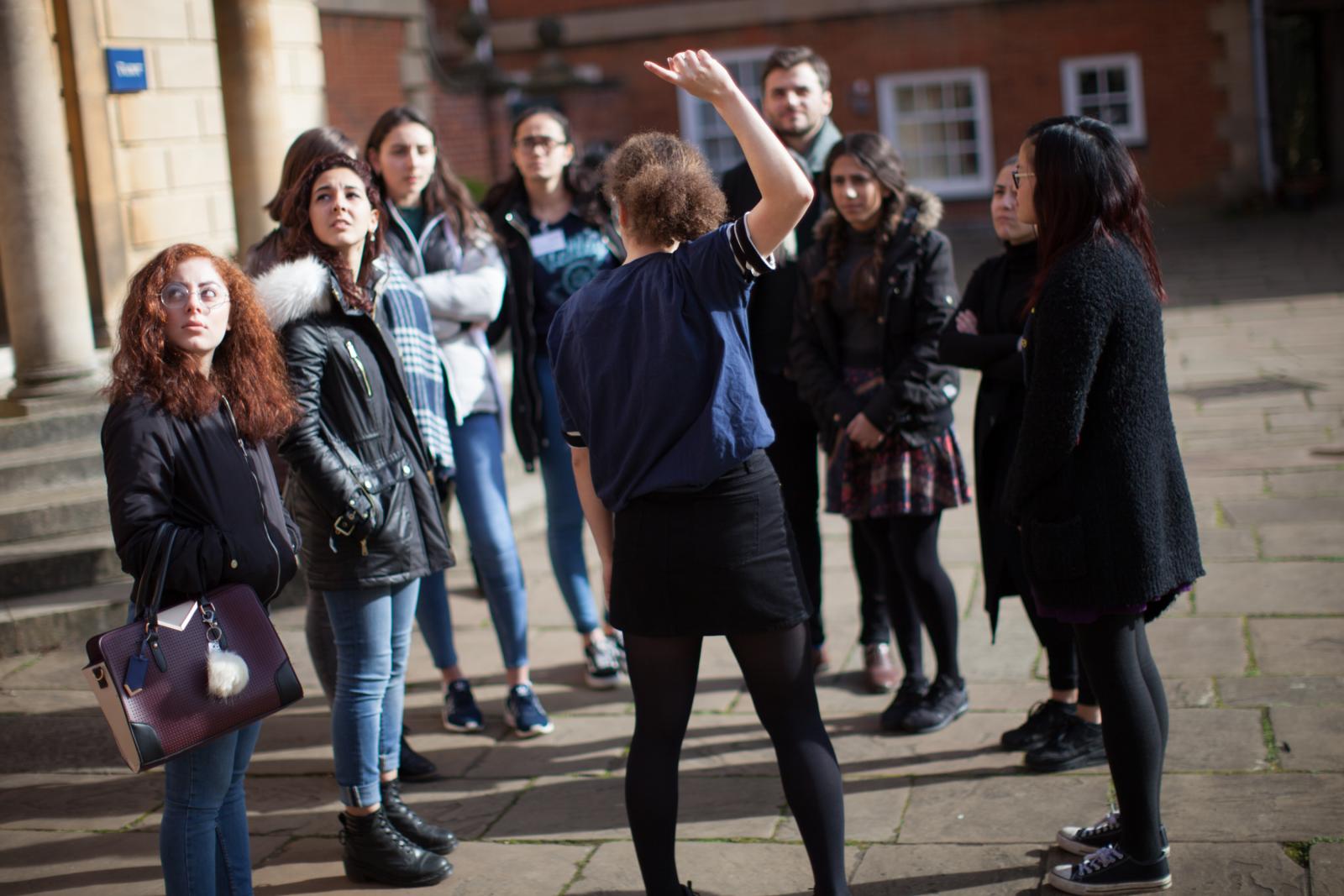 Prospective student tour at LMH (photo credit: Ben Robinson)