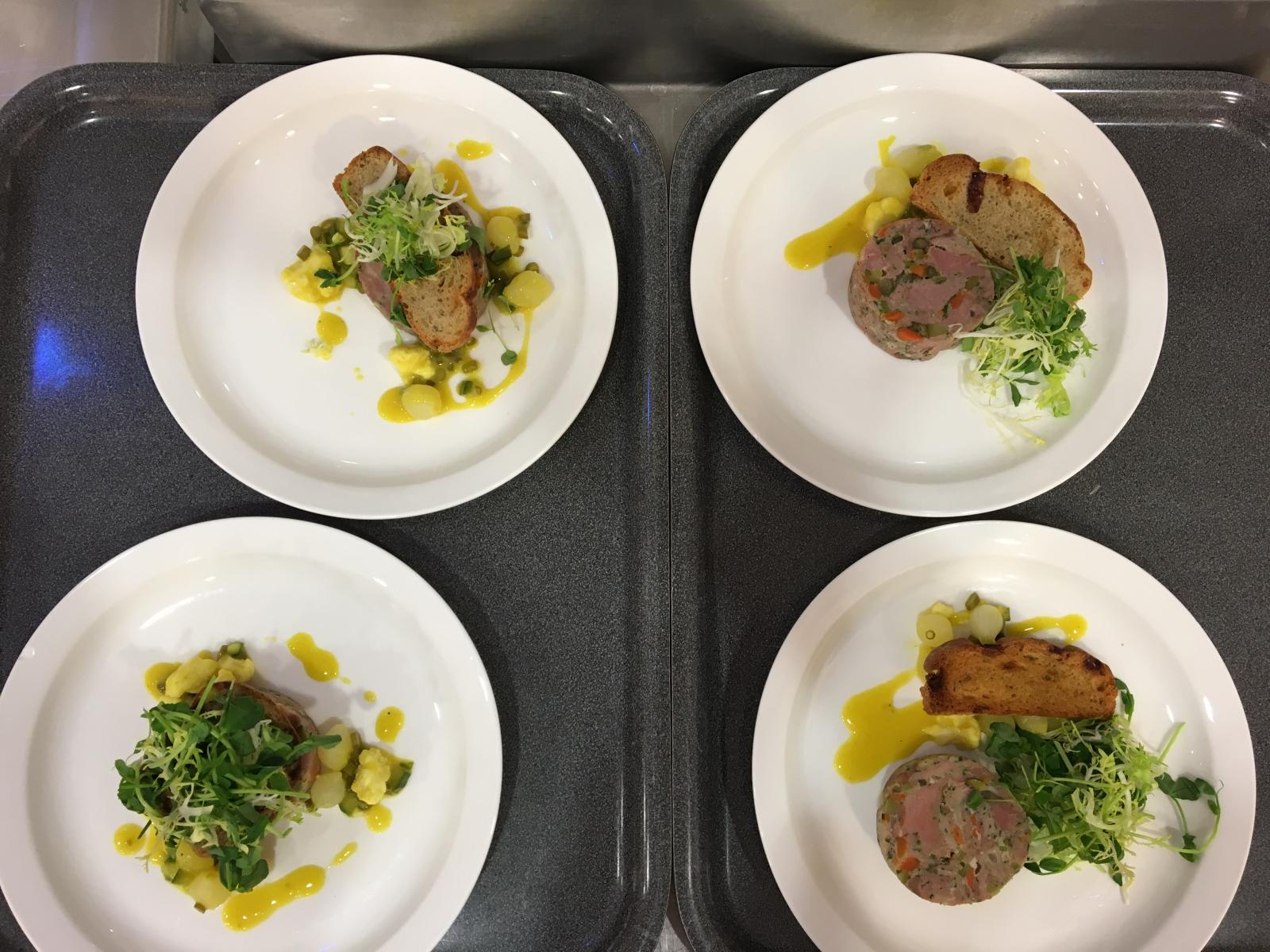 Different food arrangements for the Psychology experiment at LMH's dining hall