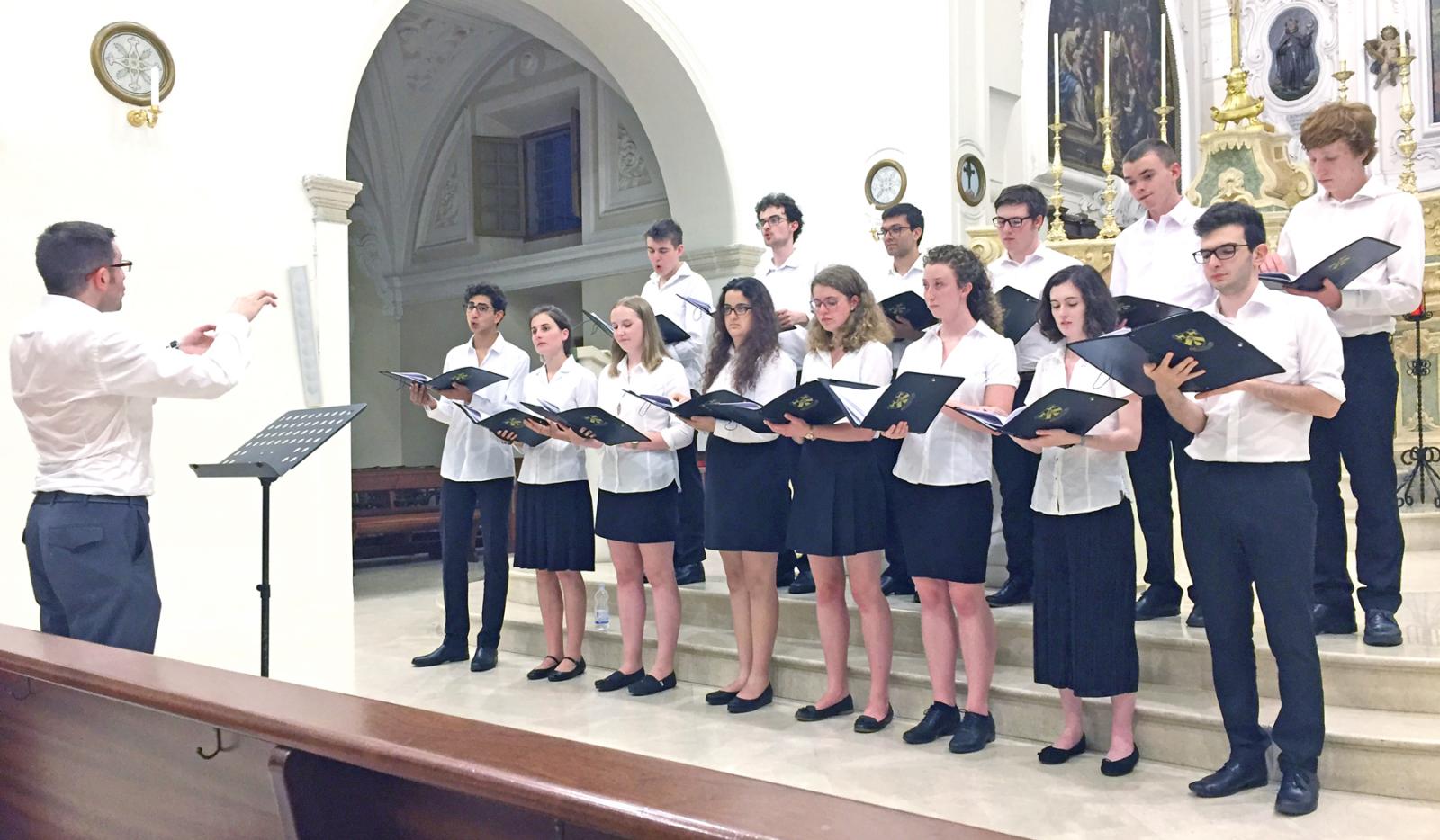 The choir in concert in Monopoli, 2017