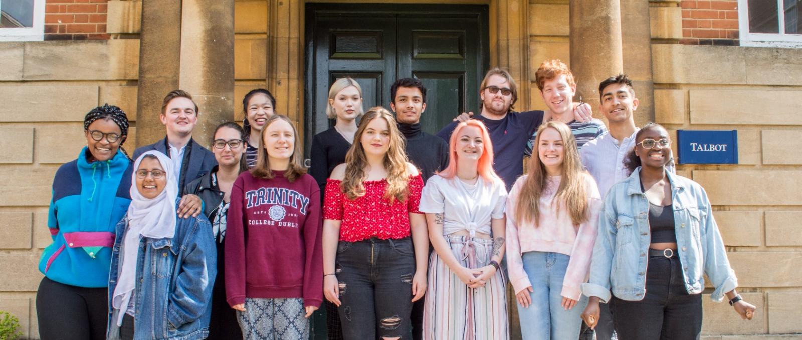Foundation Year Students from 2016-2019 outside Talbot Hall
