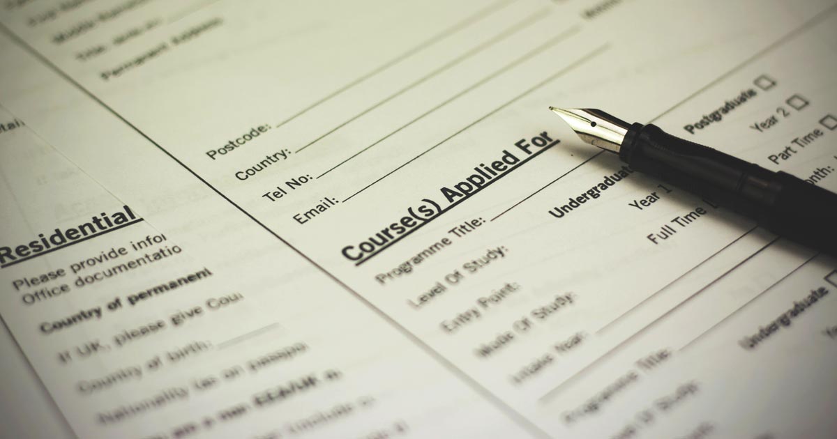 University Application Form