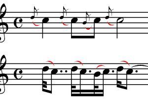 Classic acciaccatura (public domain)