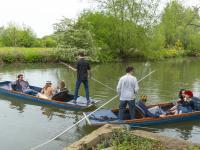 Students punting at LMH