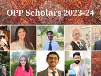 Photo montage of scholars for the Oxford Pakistan Programme