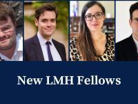 Side by side photos of three men and one woman