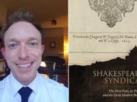 A smiling Dr Ben Higgins stands in his study