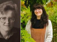 Side by side photos of Professor Anne Hudson and Charlotte Ross