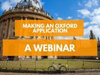 Poster which reads: Making an Application - A Webinar