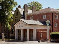 The front entrance to Lady Margaret Hall