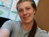 A selfie of Chloe at the college