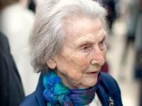 Dame Margaret Turner Warwick at the opening of new buildings at LMH, 2017