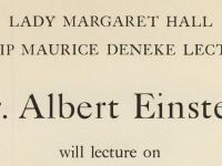 LMH's 1933 Deneke Lecture had a particularly charismatic and well-known speaker.