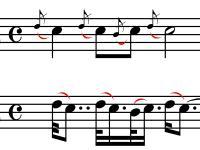 Classic acciaccatura (public domain)