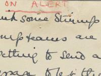 A 1943 letter warns LMH Oxford students in the water pump teams to warn the lodge when on duty.