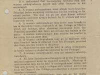 Rules for Women Undergraduates c.1910
