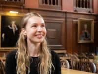 Sophia Andresen headshot in LMH hall
