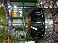 The interior of the CERN large hadron collider, with lots of metal and wires