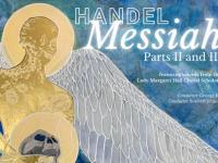 Graphic advertising a performance of Handel's Messiah by the LMH Chamber Choir