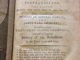 LMH's copy of A Description of the Memorable Sieges and Battles in the North of England