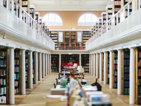 The interior of the LMH Library
