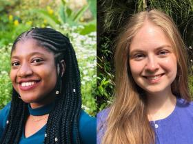 Side by side photos of two young women, who act as Junior Welfare Deans at LMH