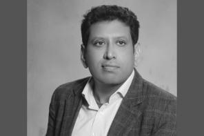 Black and white photo of Adeel Malik