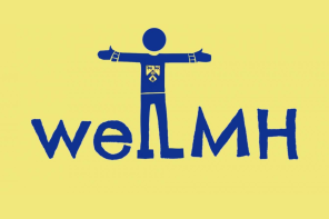 Blue text on a yellow background reads: WellMH