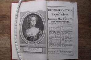 Aphra Behn’s ‘Histories, novels, and translations’ (1700), LMH library