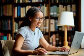 A postgraduate student in library