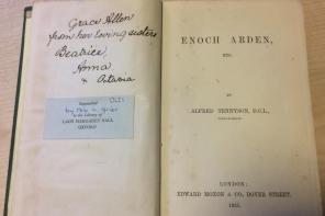 Note on a book by Tennyson, LMH library