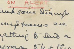 A 1943 letter warns LMH Oxford students in the water pump teams to warn the lodge when on duty.