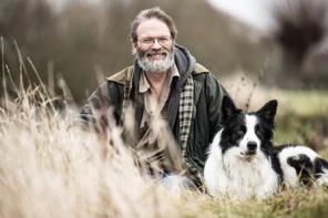 Professor David Macdonald with his dog