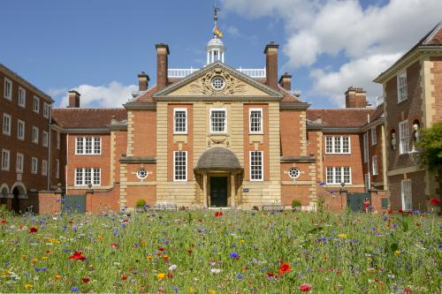 Talbot Hall with Wildflower Meadow