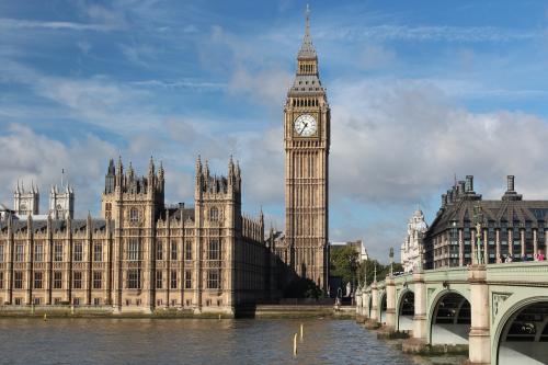 Photo of London including Big Ben and the Houses of Parliament