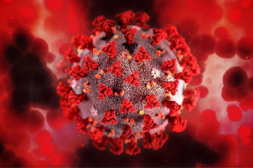 Close up of a virus
