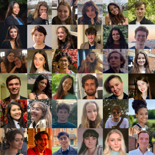 Collage of students featured on this page