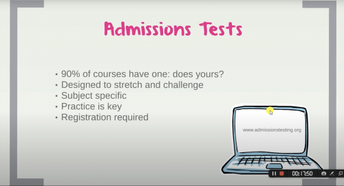 Screenshot from the LMH "How to make an Oxford Application" video