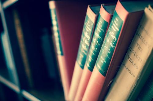 Books in LMH library, Oxford